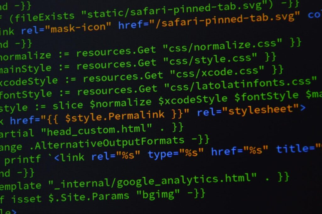 Svelte code on a screen