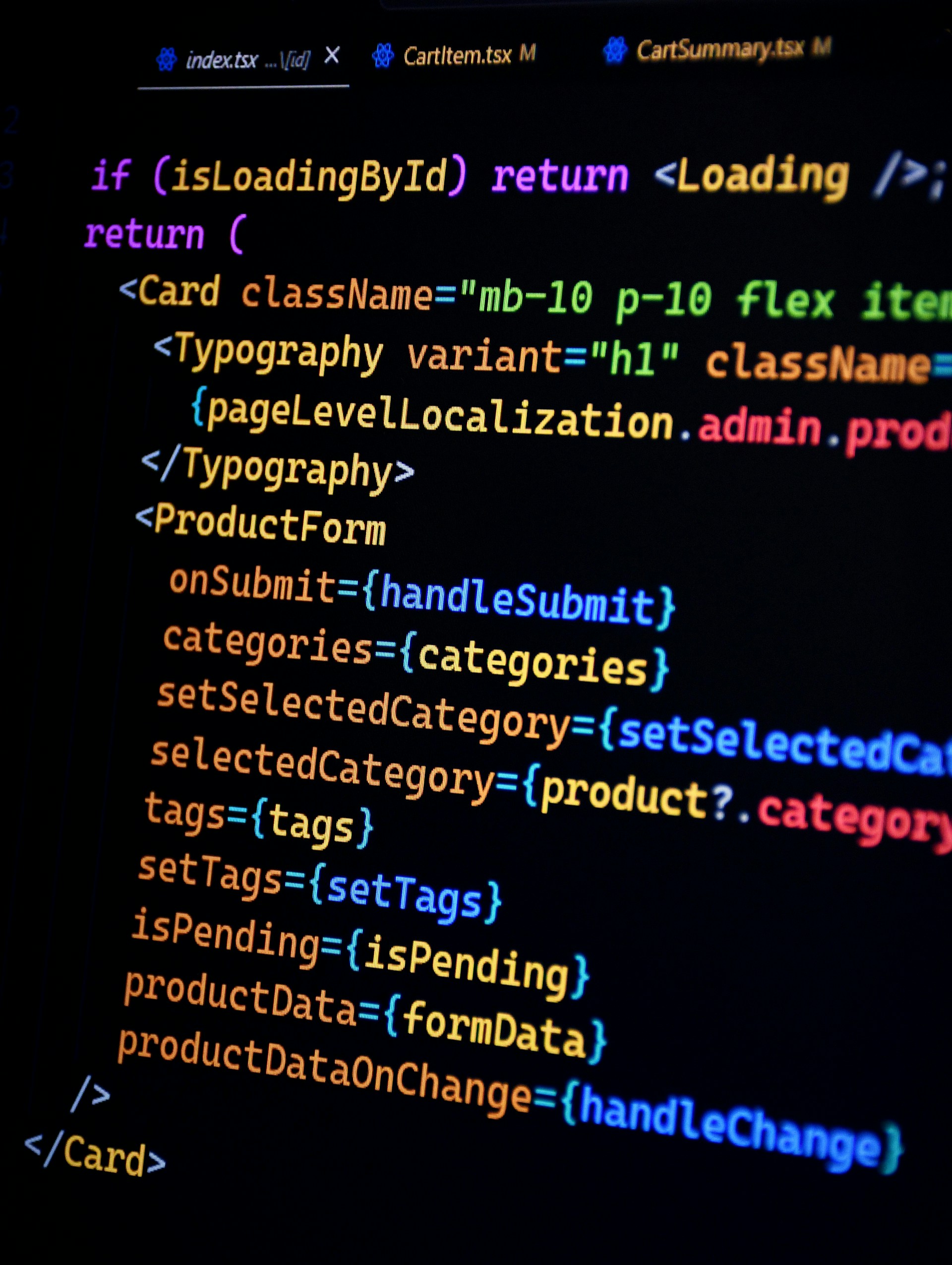 React code dark mode